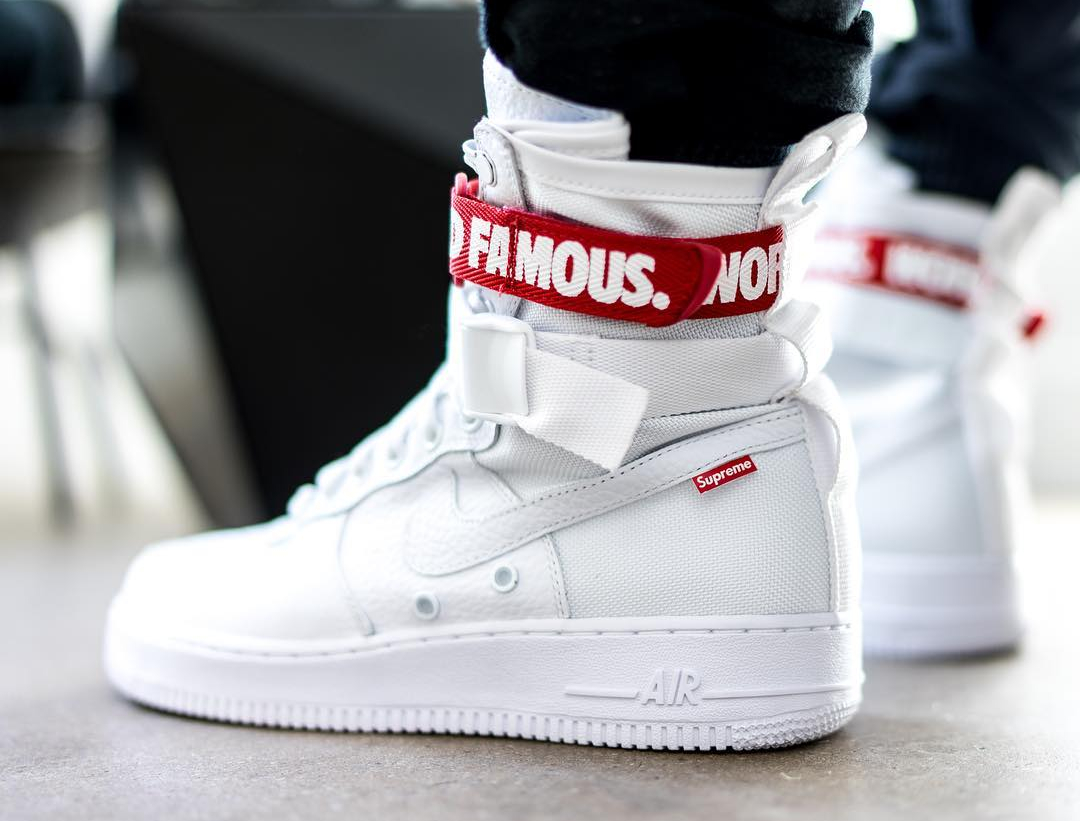 nike x supreme world famous