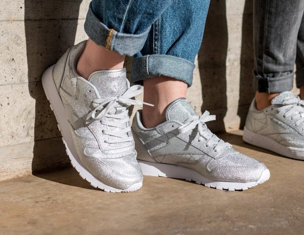 reebok classic silver diamond