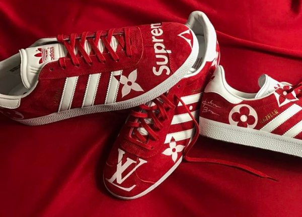 Supreme x Louis Vuitton x Adidas Gazelle - @johnborn