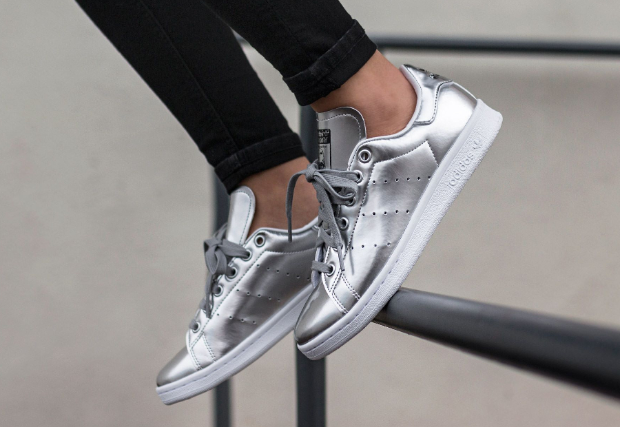 stan smith femme gris argent