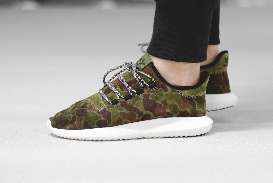 Adidas Tubular Shadow Suede 'Camo' (militaire) Olive Cargo