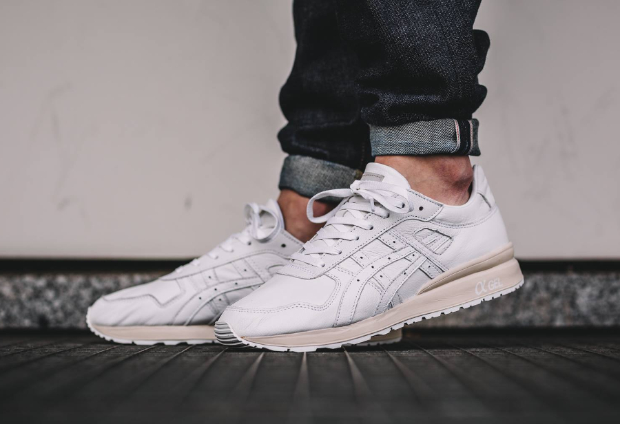 Basket Asics GT II White Leather homme (2)