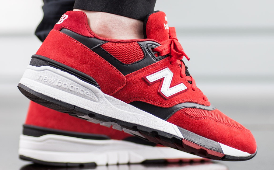 basket new balance rouge