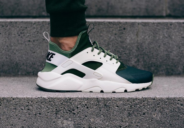 nike huarache light homme verte
