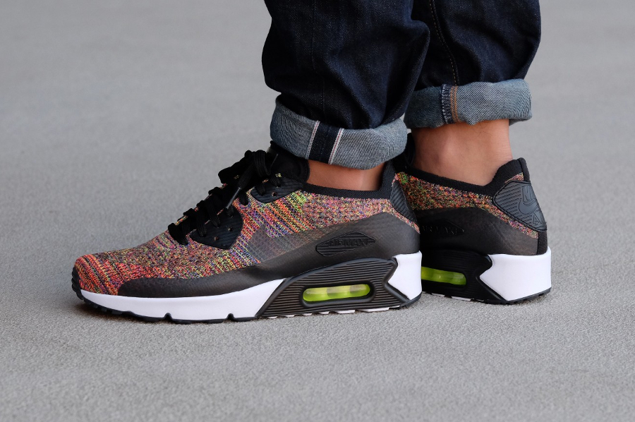 Basket Nike Air Max 90 Ultra 2.0 Flyknit Multicolor homme (2)