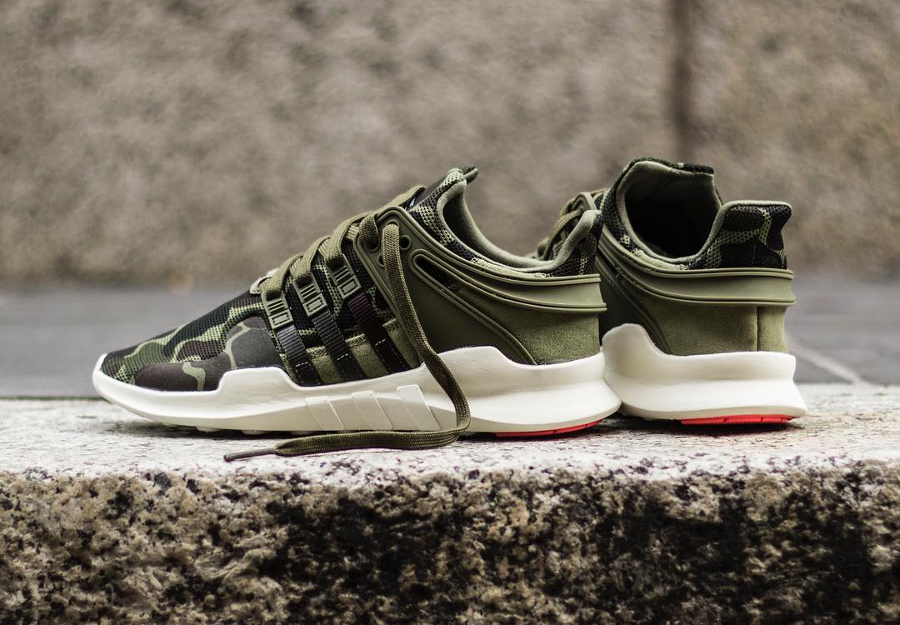 Chaussure Adidas EQT Support ADV Camo Olive Cargo (militaire) (2)