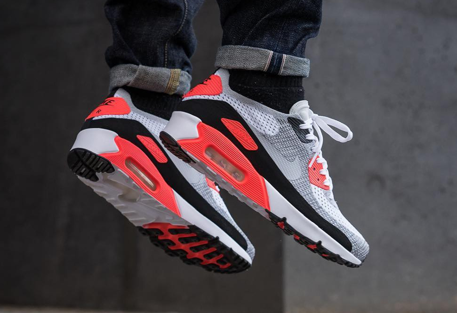 Nike Air Max 90 OG Infrared Ultra 2.0 Flyknit 2017