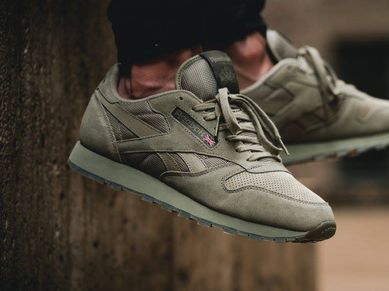 reebok classic homme vert