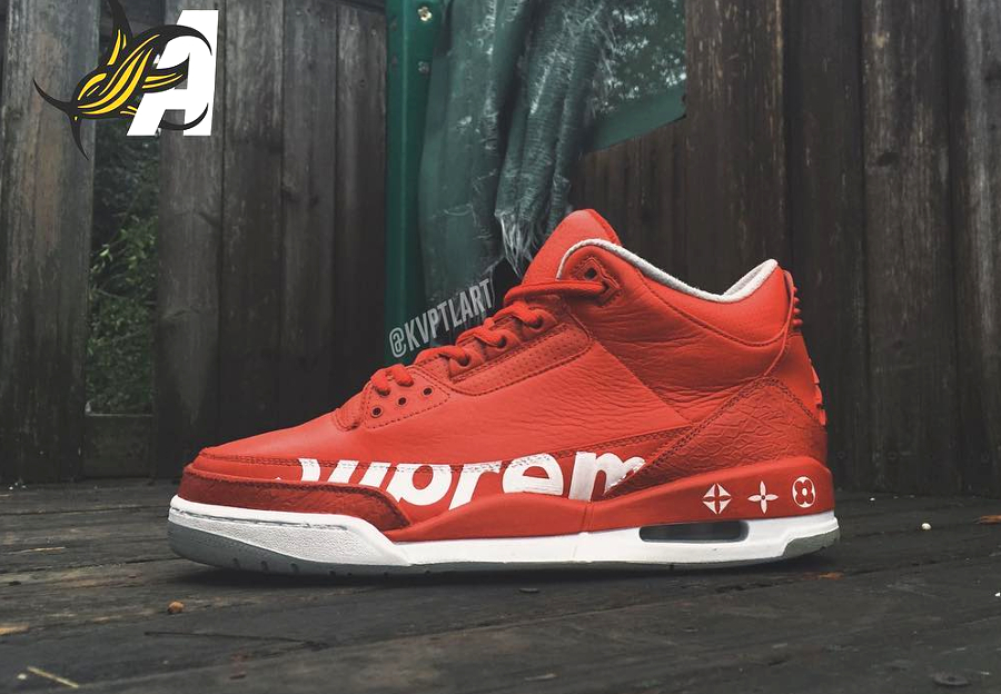 Supreme x Louis Vuitton x Air Jordan 3 - @nardgotsole_htx  Louis vuitton  men shoes, Supreme shoes, Sneakers fashion