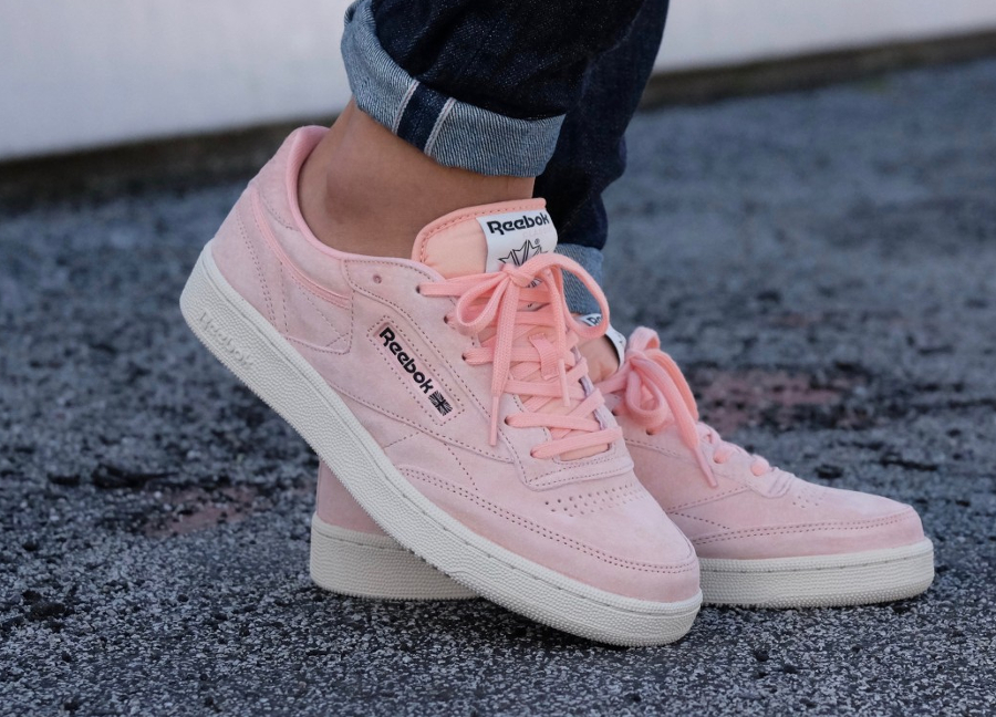 reebok club c rose