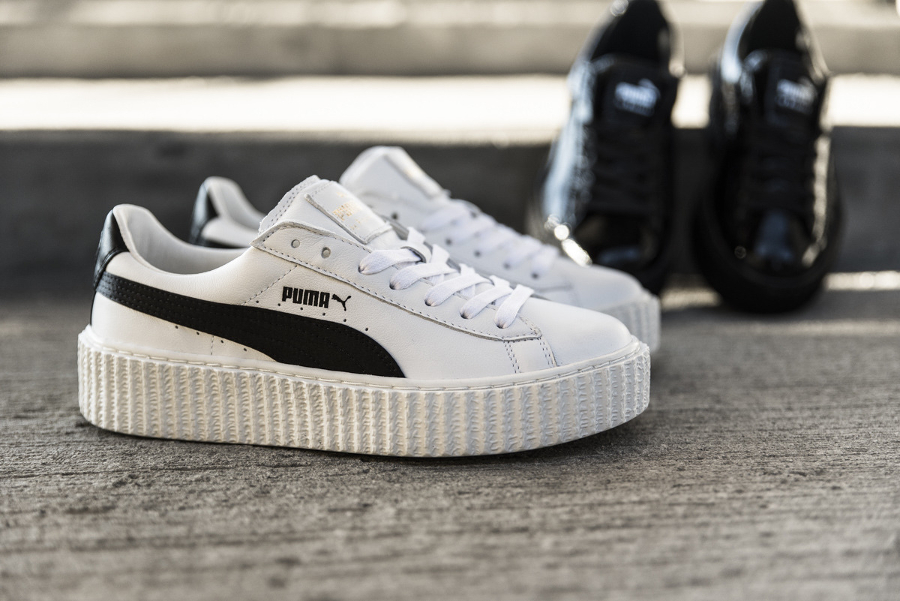 puma blanche et noir