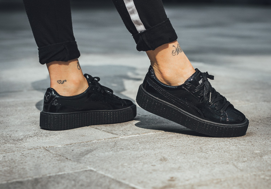 puma cleated creepers noir