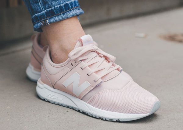 new balance rose sneakers