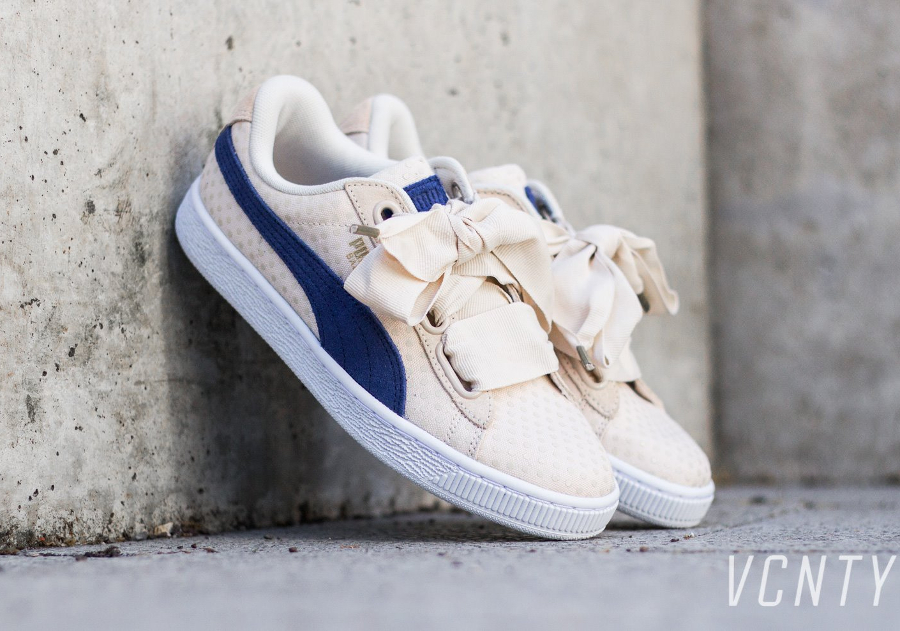 puma basket lacet satin