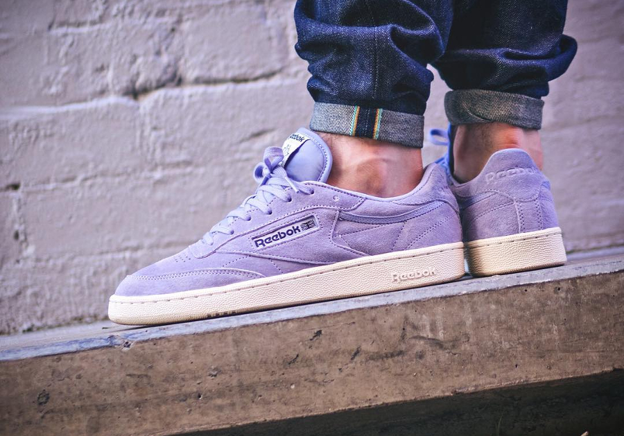 reebok club c violet