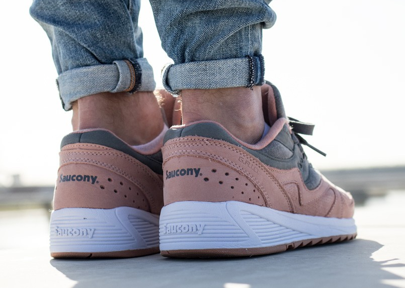 saucony grid 8000 salmon charcoal