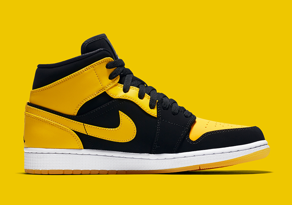 nike air jordan 1 retro mid new love yellow