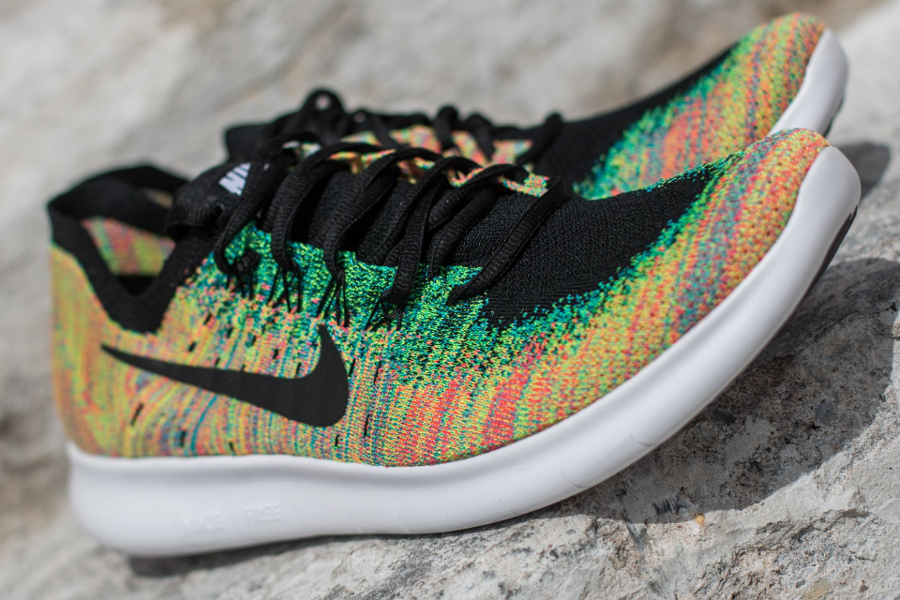 nike free flyknit multicolor