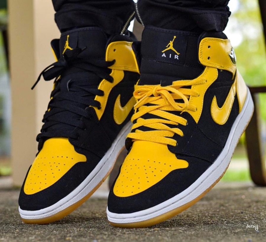 chaussure jaune jordan