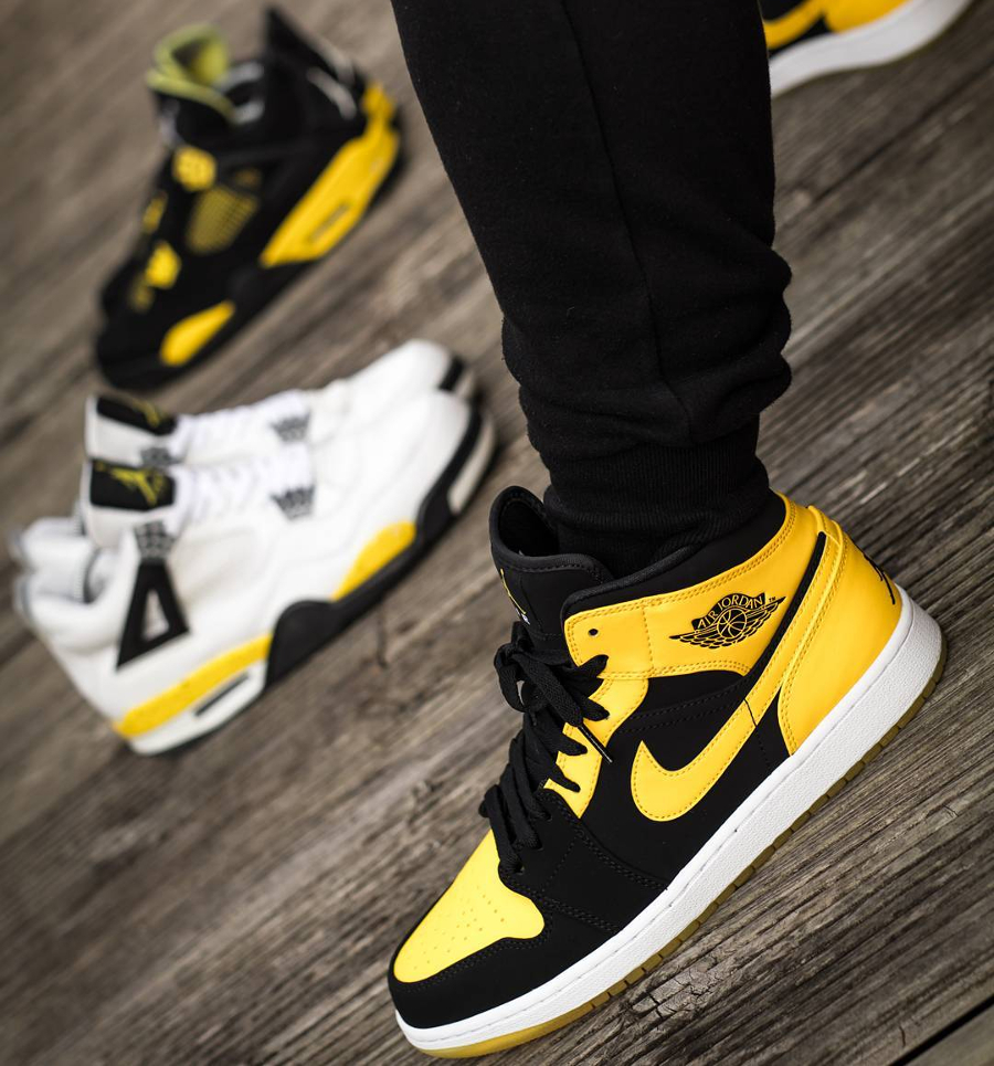 air jordan 1 mid jaune