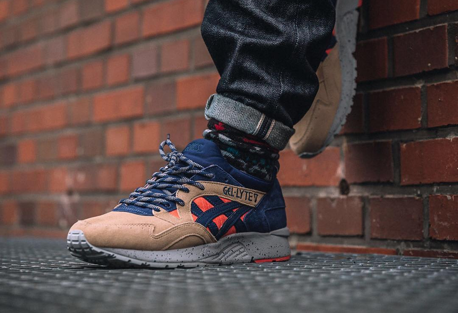 Asics Lyte V 'Trail' Peach Indigo Blue