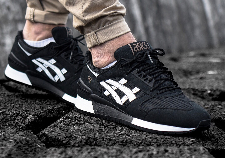 Chaussure Asics Gel Respector Black White (2)