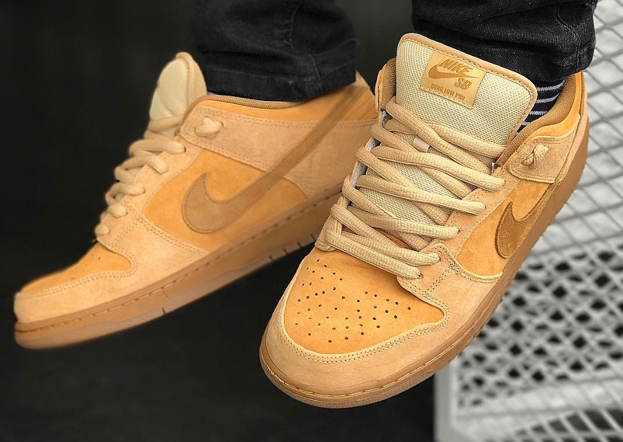 Chaussure Nike Dunk Low Pro SB TRD QS Wheat Retro 2017 (3)