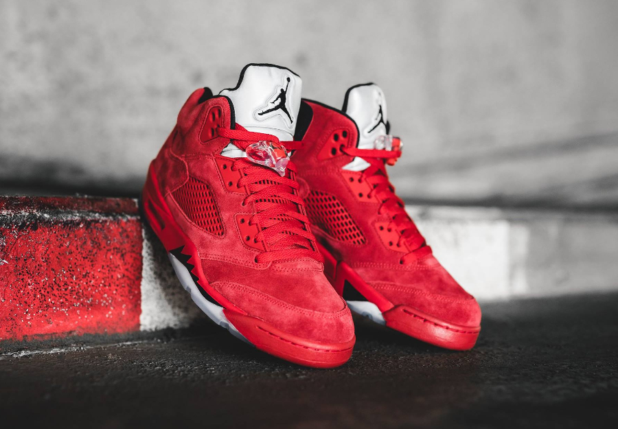 jordan retro 5 rouge