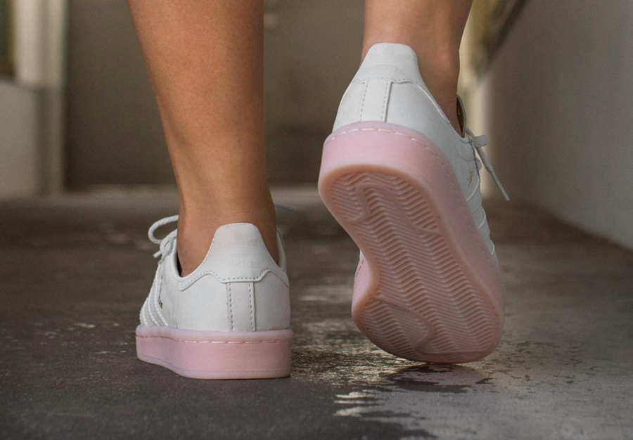 adidas campus grise semelle rose