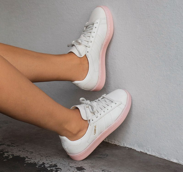 adidas campus femme rose