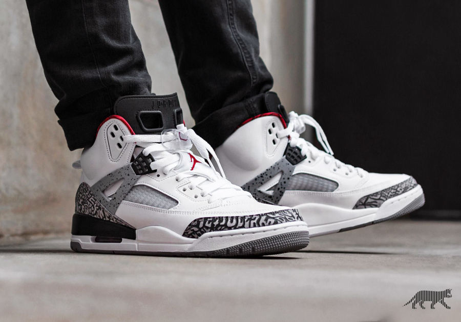 white jordan spizike