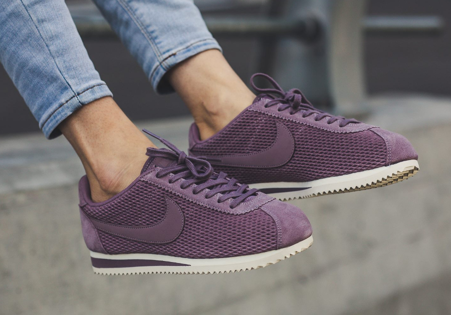 audición autoridad Oscuro Nike Cortez SE femme violette 'Taupe Grey' : où l'acheter ?