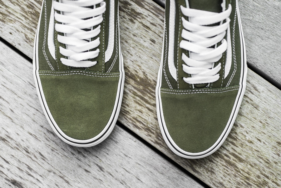 old skool vans winter moss