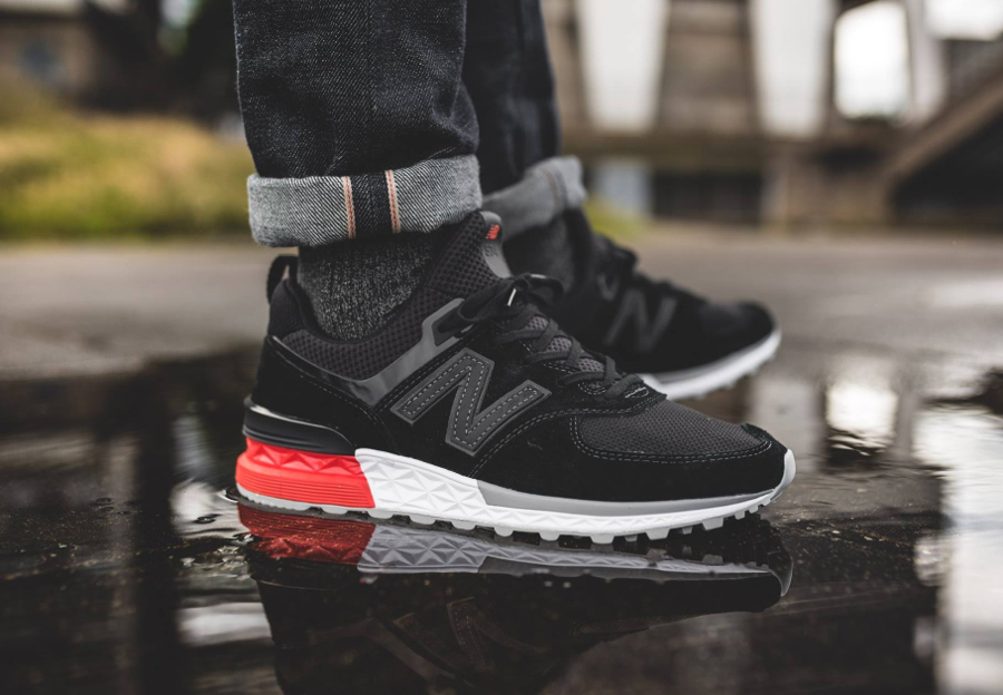 new balance ms574 black