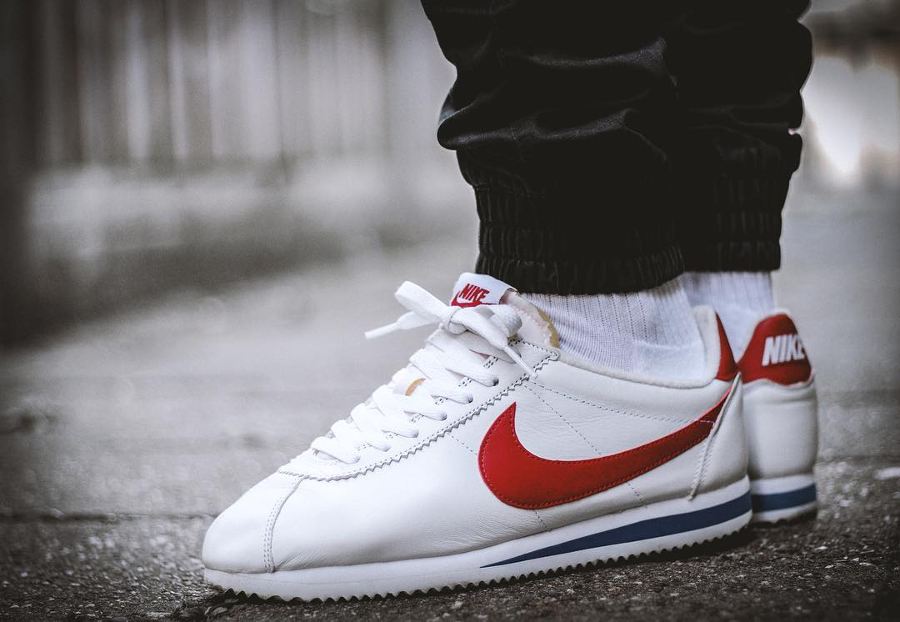 cortez nike on feet