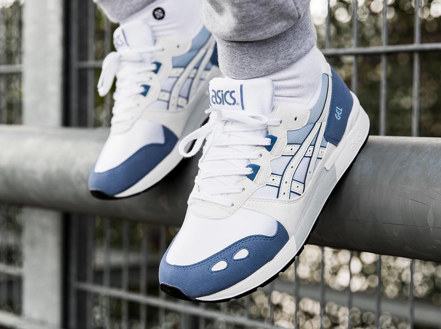 asics gel lyte bleu et blanche