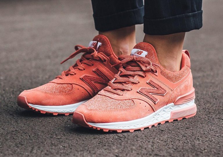 Chaussure New Balance WS574 CR Sport Copper Rose femme (2)