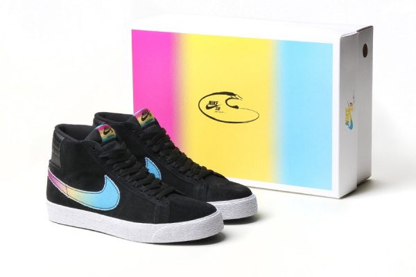 Chaussure Nike SB Blazer Mid QS Lance Mountain Black Multicolor