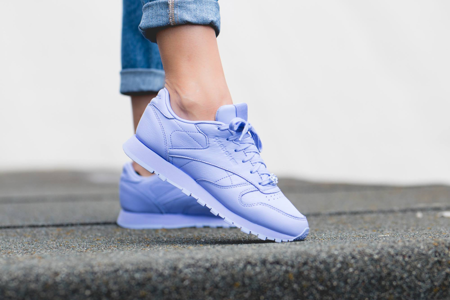 reebok classic leather femme violet