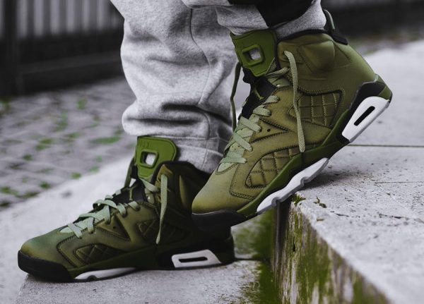 retro 6 pinnacle olive jacket