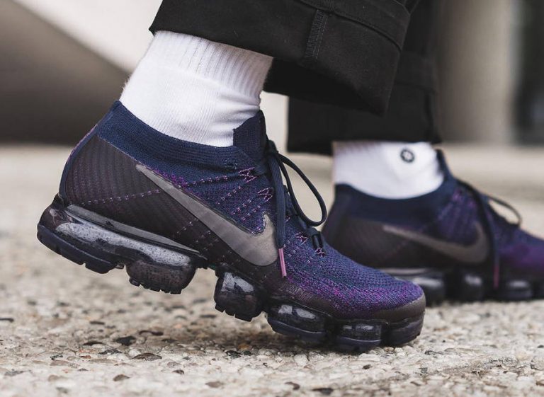 Chaussure NikeLab Air Vapormax Flyknit Navy Night Purple