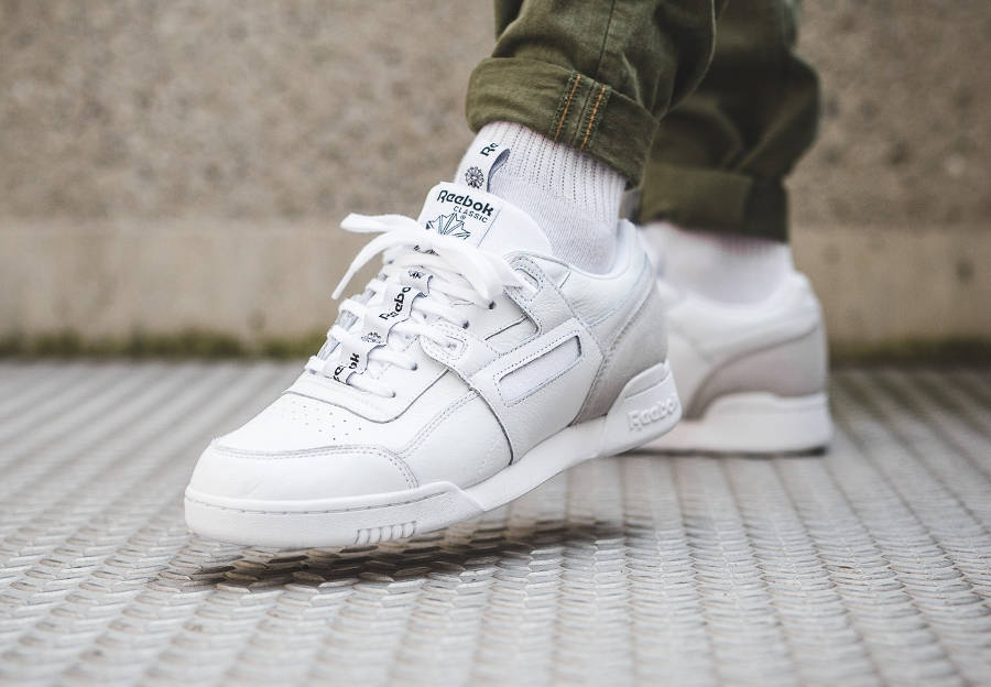 reebok classic workout plus blanche