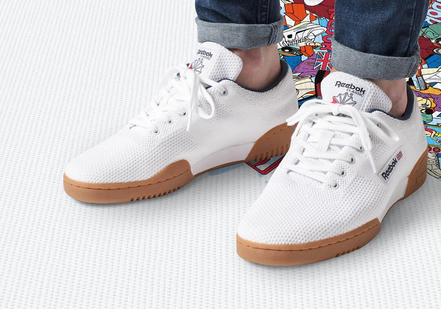 chaussure-reebok-workout-clean-ultraknit-tricotée-white-gum-homme