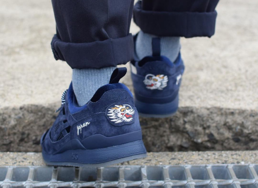 Beams x Mita Sneakers x Asics Gel Lyte 3 Navy Souvenir Jacket (1)