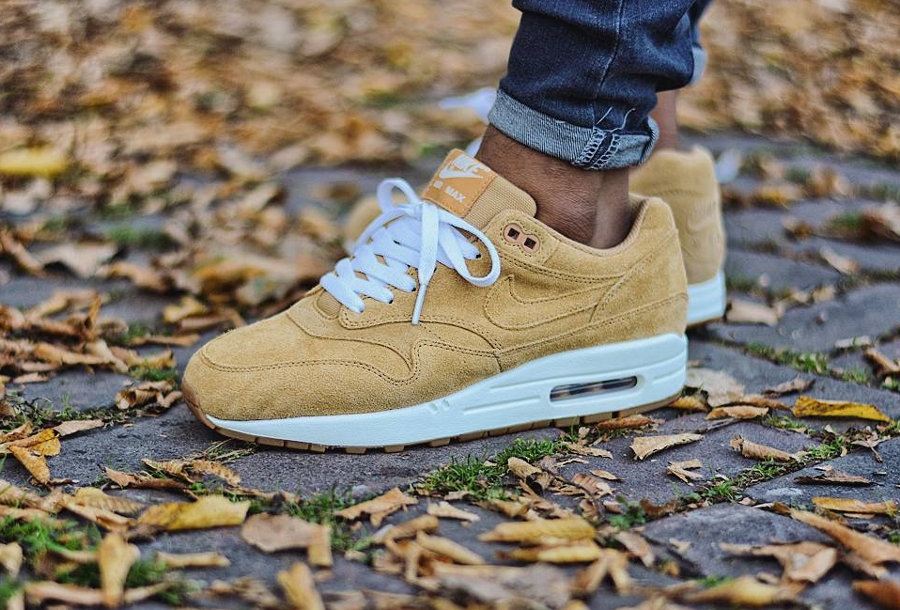 nike - air max 1 premium - baskets en daim