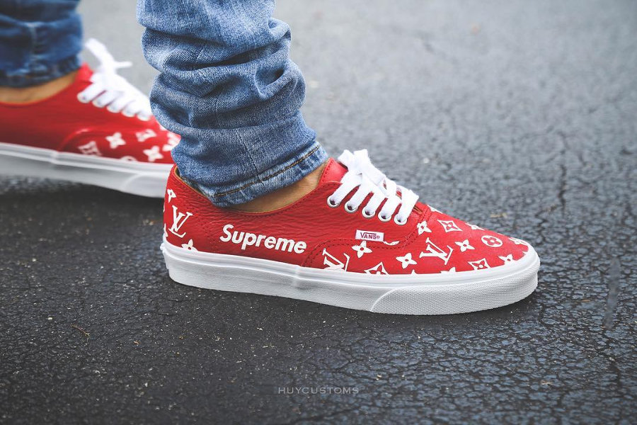 Supreme Louis Vuitton Collab Vans - Just Me and Supreme