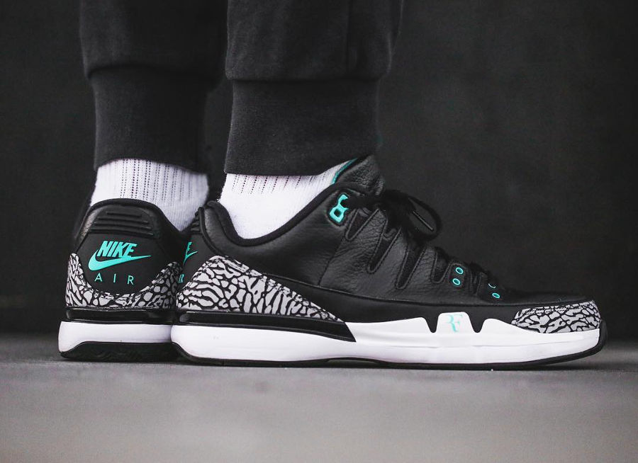 NikeCourt Zoom Vapor AJ3 Atmos Elephant Clear Jade