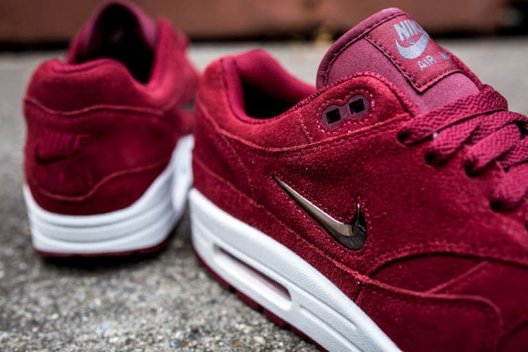 Air Max 1 Jewel Team Red Nike Air Max 1 PRM SC Jewel Rouge 'Team Red Suede'