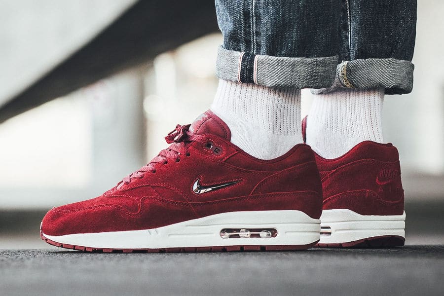 nike - air max 1 premium - baskets en daim