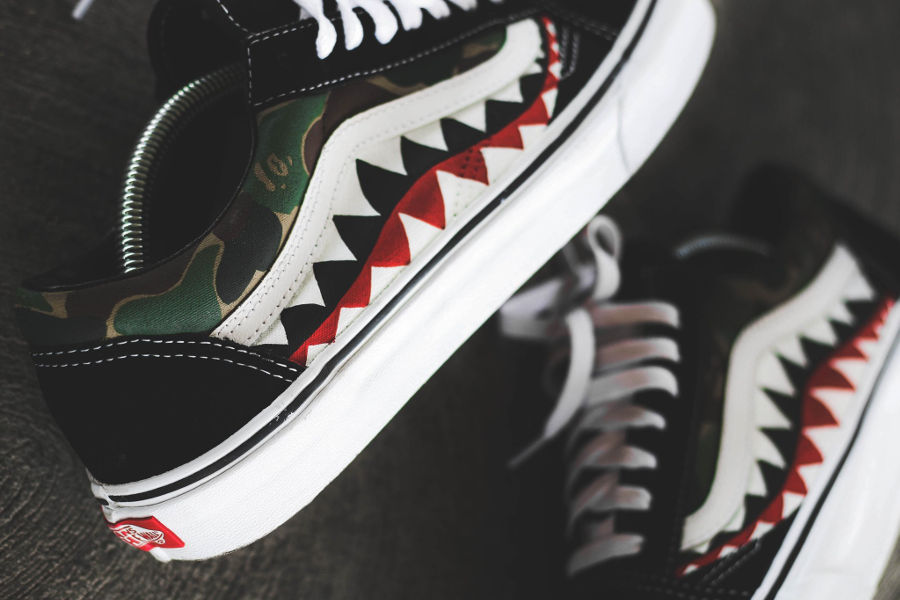 vans x bathing ape